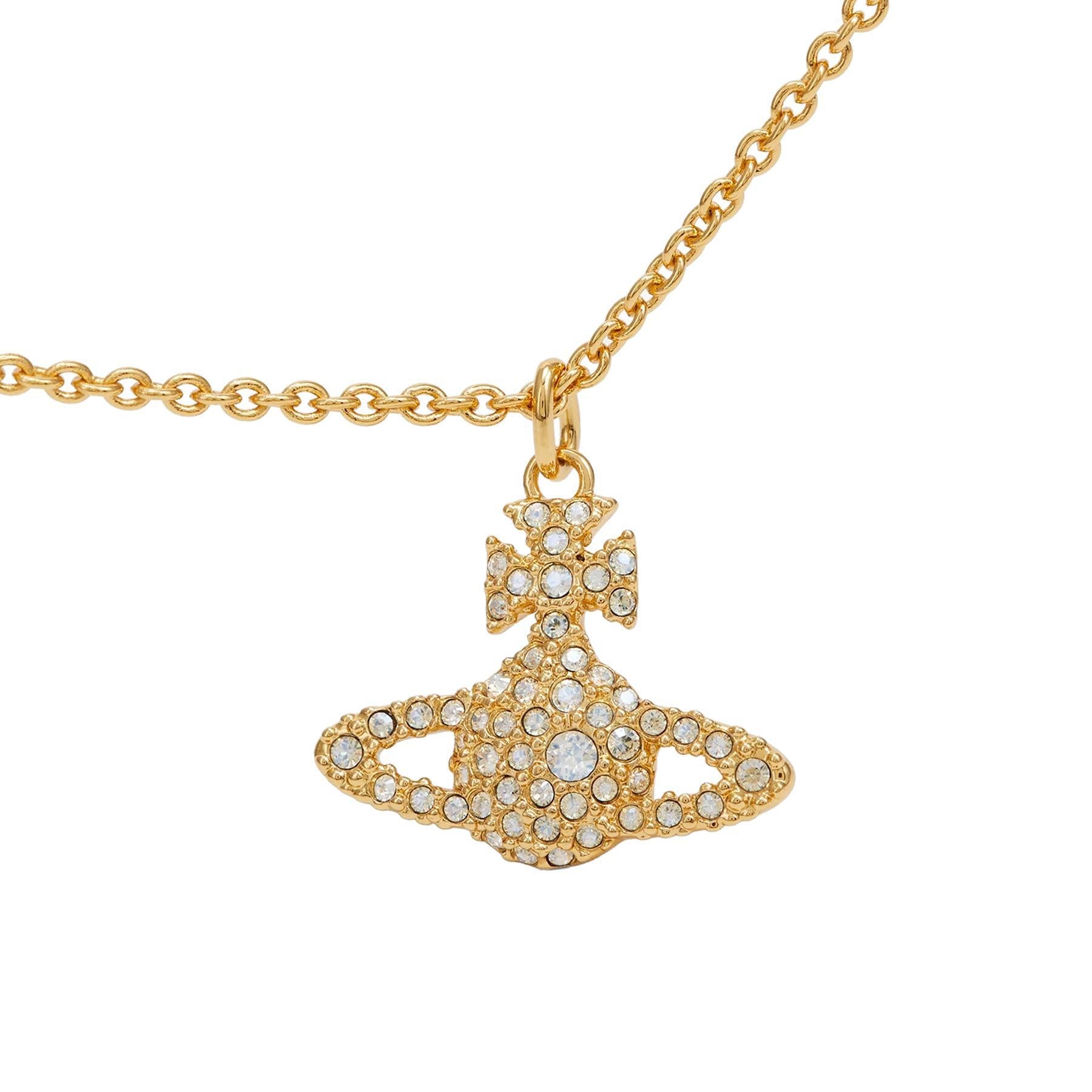 Vivienne Westwood Grace Bas Relief Pendant in Gold / Moonlight CrystalJewelleryVivienne WestwoodDPUS Designer Outlet8053195237470Vivienne Westwood Grace Bas Relief Pendant in Gold / Moonlight Crystal