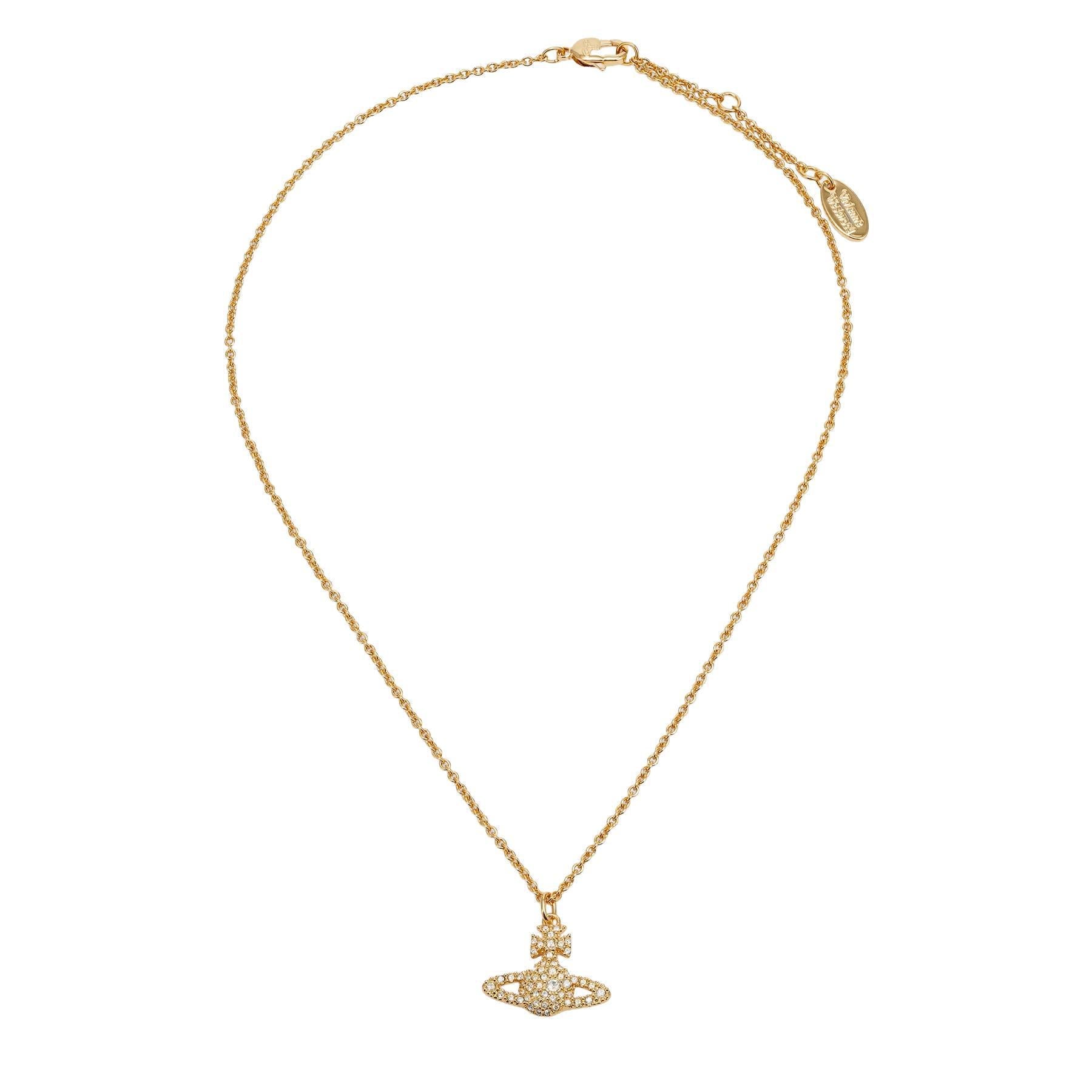 Vivienne Westwood Grace Bas Relief Pendant in Gold / Moonlight CrystalJewelleryVivienne WestwoodDPUS Designer Outlet8053195237470Vivienne Westwood Grace Bas Relief Pendant in Gold / Moonlight Crystal