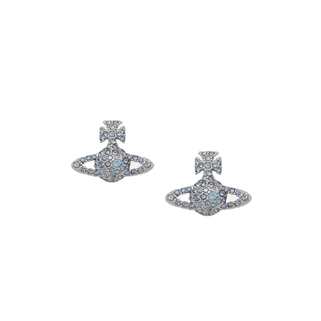 Vivienne Westwood Grace Bas Relief Stud EarringsJewelleryVivienne WestwoodDPUS Designer Outlet8053195400584Platinum/Vitrail Light CrystalVivienne Westwood Grace Bas Relief Stud Earrings