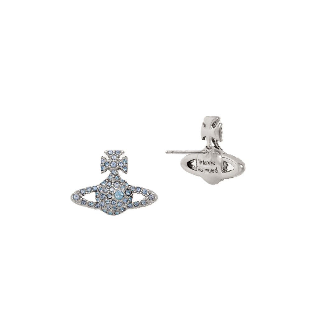 Vivienne Westwood Grace Bas Relief Stud EarringsJewelleryVivienne WestwoodDPUS Designer Outlet8053195400584Platinum/Vitrail Light CrystalVivienne Westwood Grace Bas Relief Stud Earrings