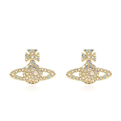 Vivienne Westwood Grace Bas Relief Stud EarringsJewelleryVivienne WestwoodDPUS Designer Outlet8053195400591Gold/Jonquil, Citrine, Light Topaz CryVivienne Westwood Grace Bas Relief Stud Earrings