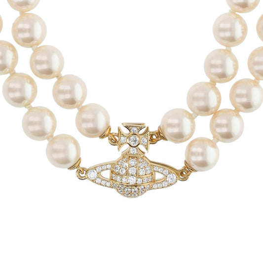 Vivienne Westwood Graziella Pearl Bracelet in Gold / Creamrose Pearl / White CzJewelleryVivienne WestwoodDPUS Designer Outlet8053195071524W1Vivienne Westwood Graziella Pearl Bracelet in Gold / Creamrose Pearl / White Cz