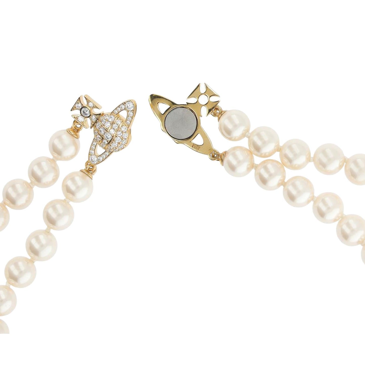 Vivienne Westwood Graziella Pearl Bracelet in Gold / Creamrose Pearl / White CzJewelleryVivienne WestwoodDPUS Designer Outlet8053195071524W1Vivienne Westwood Graziella Pearl Bracelet in Gold / Creamrose Pearl / White Cz