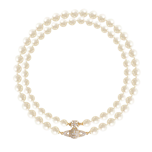 Vivienne Westwood Graziella Pearl Bracelet in Gold / Creamrose Pearl / White CzJewelleryVivienne WestwoodDPUS Designer Outlet8053195071524W1Vivienne Westwood Graziella Pearl Bracelet in Gold / Creamrose Pearl / White Cz