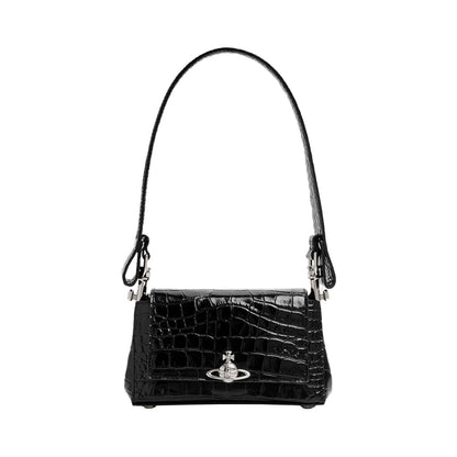 [Vivienne Westwood] Hazel Small HandbagBagsVivienne WestwoodDPUS Designer Outlet8053195383566Black Embossed Croc[Vivienne Westwood] Hazel Small Handbag