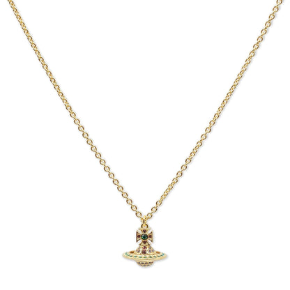 Vivienne Westwood Kika Orb Pendant in Gold / Emerald, Tanzanite, Amethyst CrysJewelleryDPUS Designer OutletDPUS Designer OutletVivienne Westwood Kika Orb Pendant in Gold / Emerald, Tanzanite, Amethyst Crys