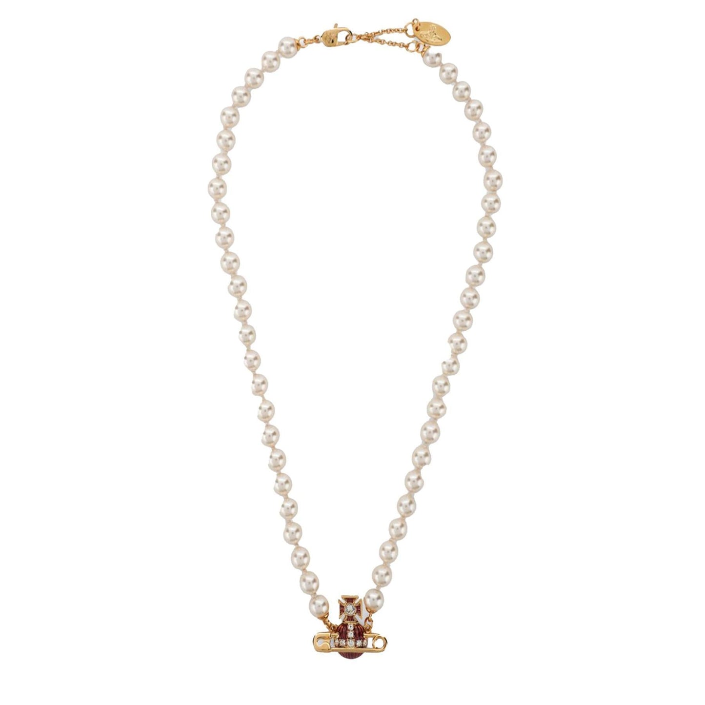 Vivienne Westwood Kitty Pearl Necklace in Gold/AmethystJewelleryVivienne WestwoodDPUS Designer Outlet8053195230884Vivienne Westwood Kitty Pearl Necklace in Gold/Amethyst