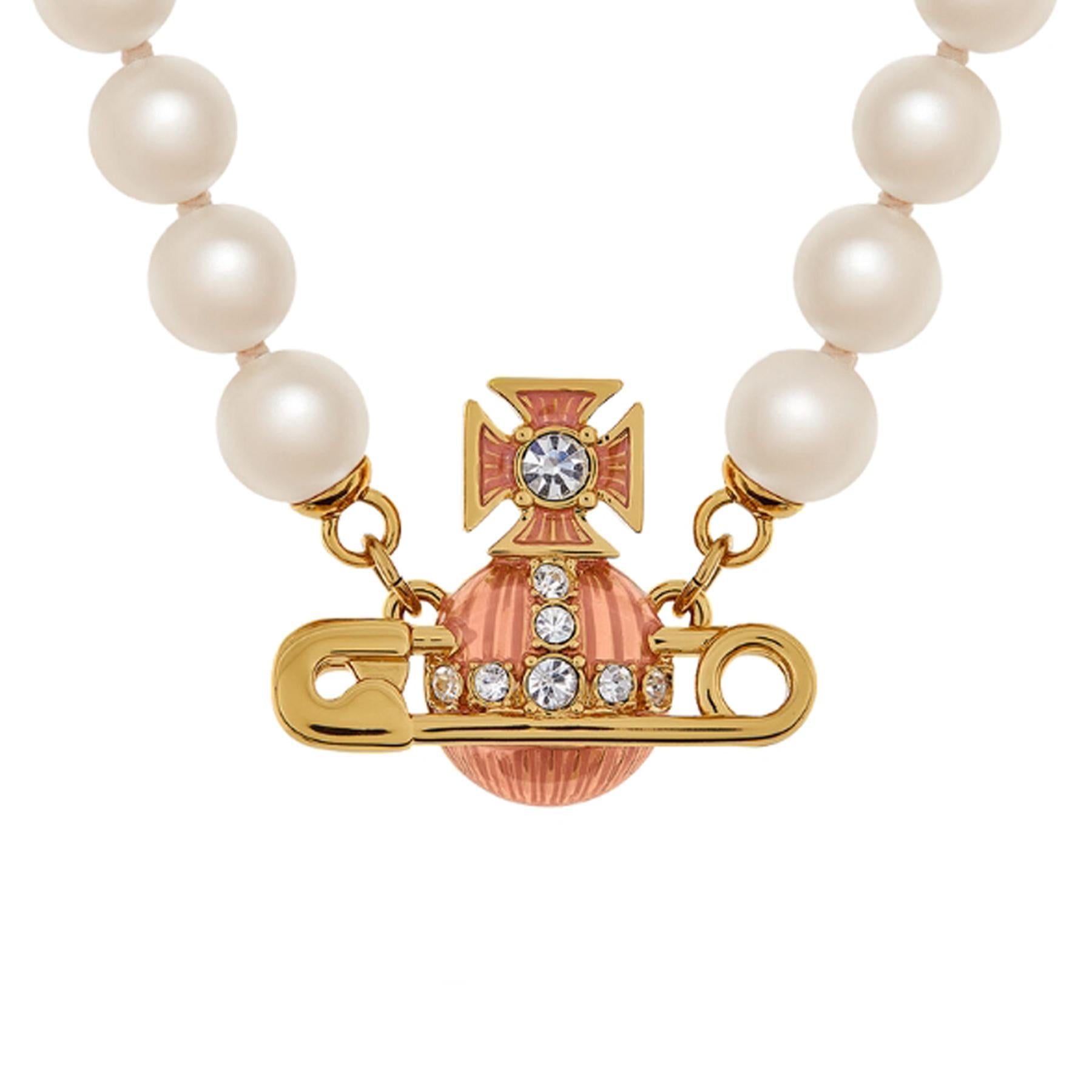 Vivienne Westwood Kitty Pearl Necklace in Gold/AmethystJewelleryVivienne WestwoodDPUS Designer Outlet8053195230884Vivienne Westwood Kitty Pearl Necklace in Gold/Amethyst