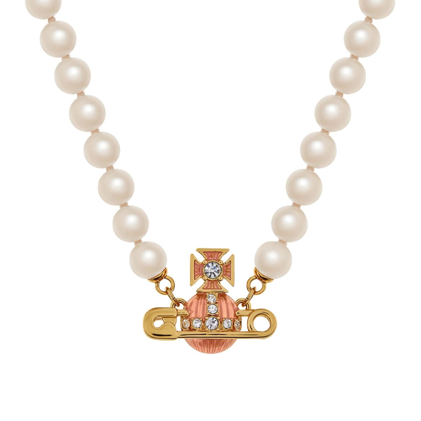 Vivienne Westwood Kitty Pearl Necklace in Gold/AmethystJewelleryVivienne WestwoodDPUS Designer Outlet8053195230884Vivienne Westwood Kitty Pearl Necklace in Gold/Amethyst