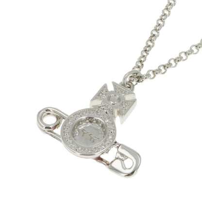 Vivienne Westwood Kitty Pendant in Platinum / White Crystal / Light Rose EnJewelleryVivienne WestwoodDPUS Designer Outlet8053195229468Vivienne Westwood Kitty Pendant in Platinum / White Crystal / Light Rose En
