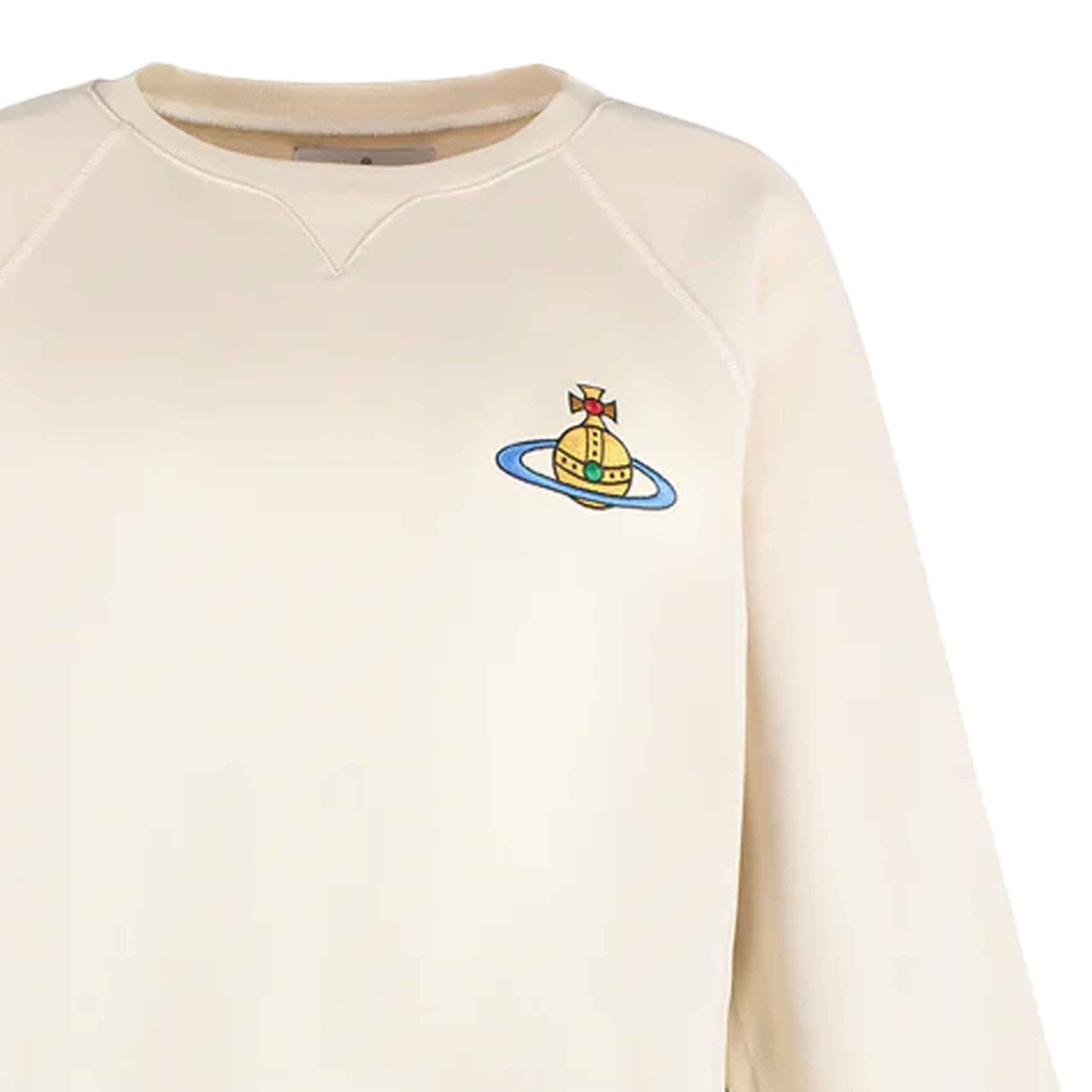 Vivienne Westwood Large Orb Raglan Sleeve Sweatshirt in Beige