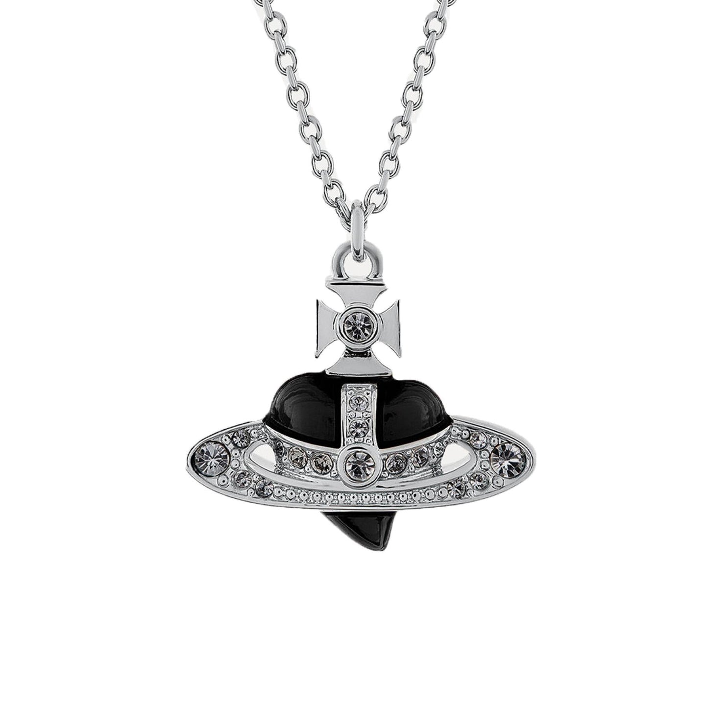 Vivienne Westwood Man. Diamante Heart Pendant in Ruthenium/Platinum/Black Diamond CrystalJewelleryVivienne WestwoodDPUS Designer Outlet8050889647416Vivienne Westwood Man. Diamante Heart Pendant in Ruthenium/Platinum/Black Diamond Crystal