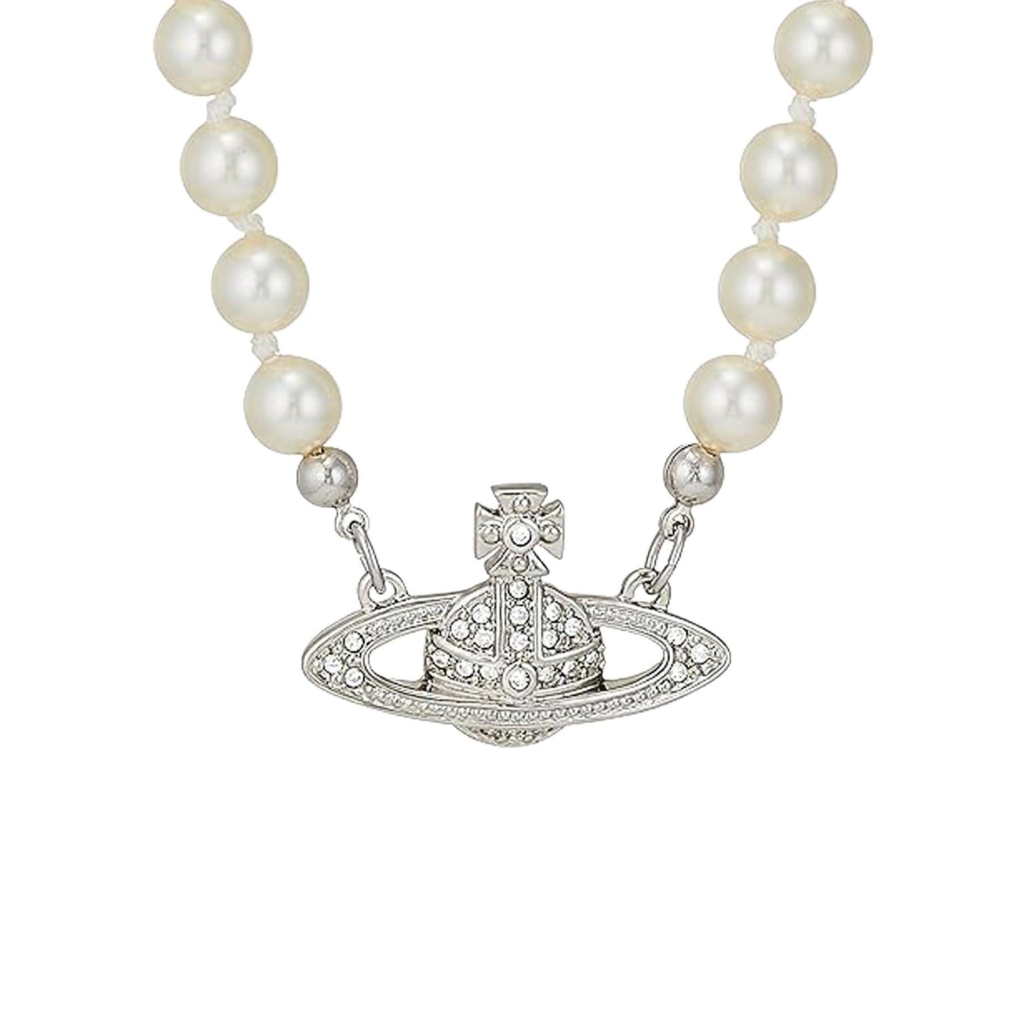 Vivienne Westwood Man. Mini Bas Relief Pearl in Platinum / Cream Pearl / Crystal CrystalJewelleryVivienne WestwoodDPUS Designer Outlet8050889135982Vivienne Westwood Man. Mini Bas Relief Pearl in Platinum / Cream Pearl / Crystal Crystal