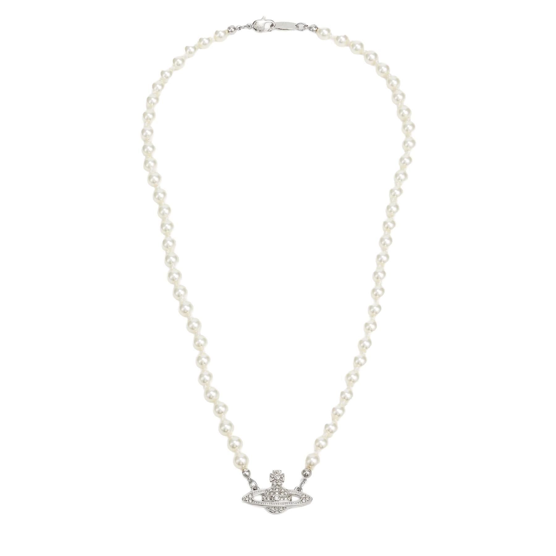 Vivienne Westwood Man. Mini Bas Relief Pearl in Platinum / Cream Pearl / Crystal CrystalJewelleryVivienne WestwoodDPUS Designer Outlet8050889135982Vivienne Westwood Man. Mini Bas Relief Pearl in Platinum / Cream Pearl / Crystal Crystal