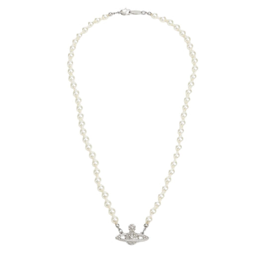 Vivienne Westwood Man. Mini Bas Relief Pearl in Platinum / Cream Pearl / Crystal CrystalJewelleryVivienne WestwoodDPUS Designer Outlet8050889135982Vivienne Westwood Man. Mini Bas Relief Pearl in Platinum / Cream Pearl / Crystal Crystal