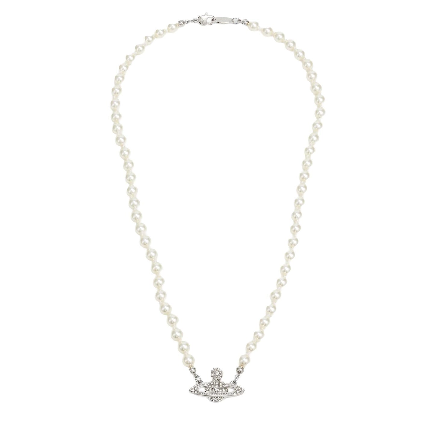 Vivienne Westwood Man. Mini Bas Relief Pearl in Platinum / Cream Pearl / Crystal CrystalJewelleryVivienne WestwoodDPUS Designer Outlet8050889135982Vivienne Westwood Man. Mini Bas Relief Pearl in Platinum / Cream Pearl / Crystal Crystal