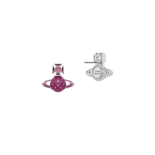 Vivienne Westwood Mashita Bas Relief EarringsJewelleryVivienne WestwoodDPUS Designer Outlet8053195443628Platinum/Light Rose Crystal/Light RoVivienne Westwood Mashita Bas Relief Earrings
