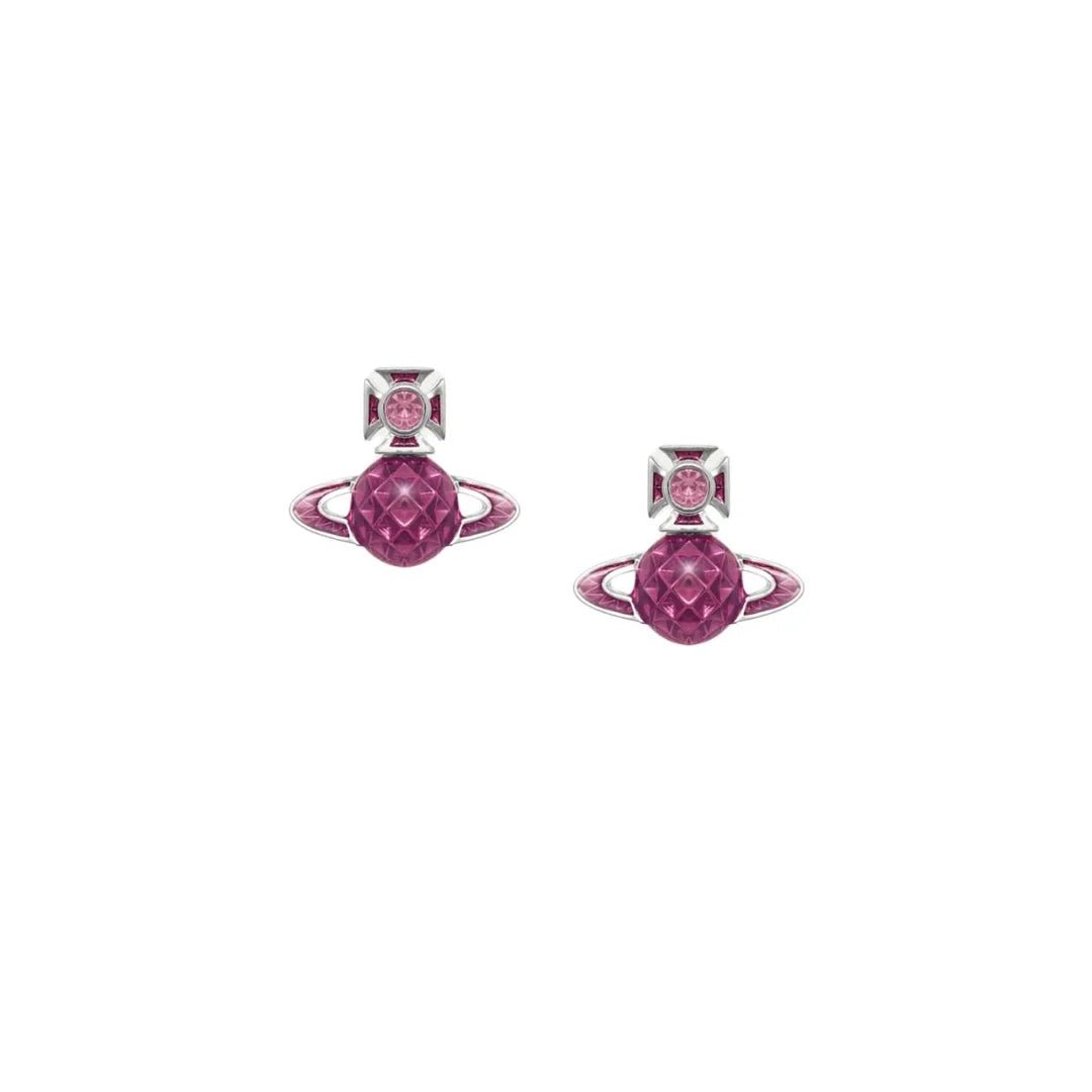 Vivienne Westwood Mashita Bas Relief EarringsJewelleryVivienne WestwoodDPUS Designer Outlet8053195443628Platinum/Light Rose Crystal/Light RoVivienne Westwood Mashita Bas Relief Earrings