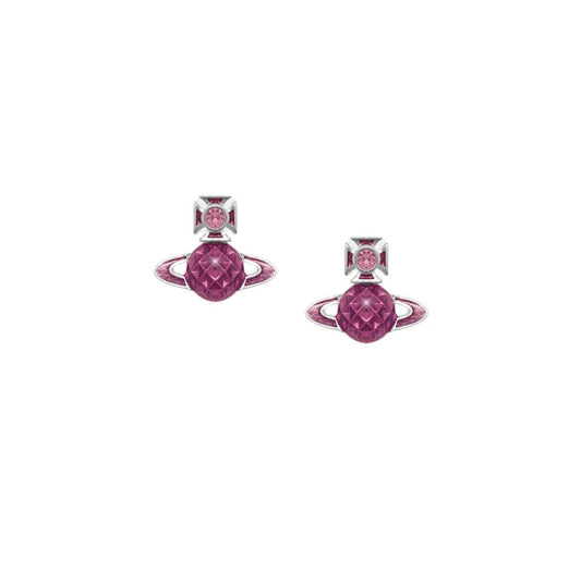 Vivienne Westwood Mashita Bas Relief EarringsJewelleryVivienne WestwoodDPUS Designer Outlet8053195443628Platinum/Light Rose Crystal/Light RoVivienne Westwood Mashita Bas Relief Earrings