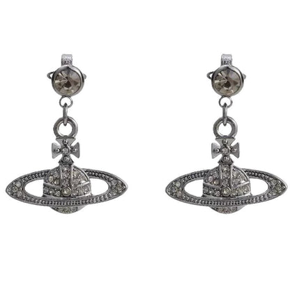 Vivienne Westwood Mini Bas Relief Drop EarringsJewelleryVivienne WestwoodDPUS Designer Outlet8050568220398Ruthenium Black DiamondVivienne Westwood Mini Bas Relief Drop Earrings