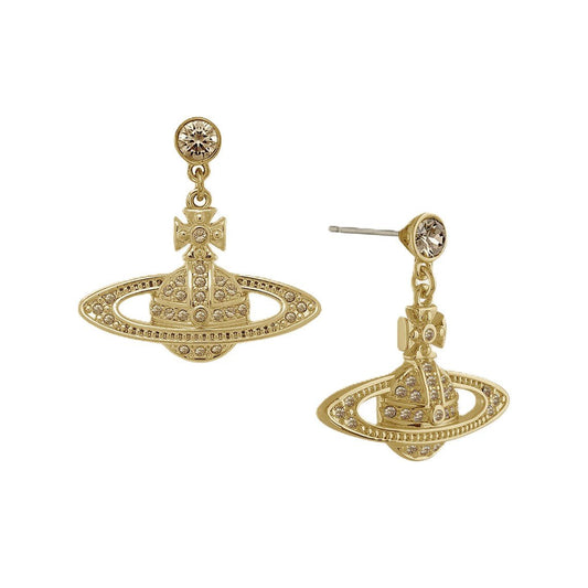 Vivienne Westwood Mini Bas Relief Drop EarringsJewelleryVivienne WestwoodDPUS Designer Outlet8050568220411Gold Light Colorado TopazVivienne Westwood Mini Bas Relief Drop Earrings