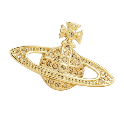 Vivienne Westwood Mini Bas Relief Earrings in Gold Light Colorado TopazJewelleryVivienne WestwoodDPUS Designer Outlet8050568220541Vivienne Westwood Mini Bas Relief Earrings in Gold Light Colorado Topaz