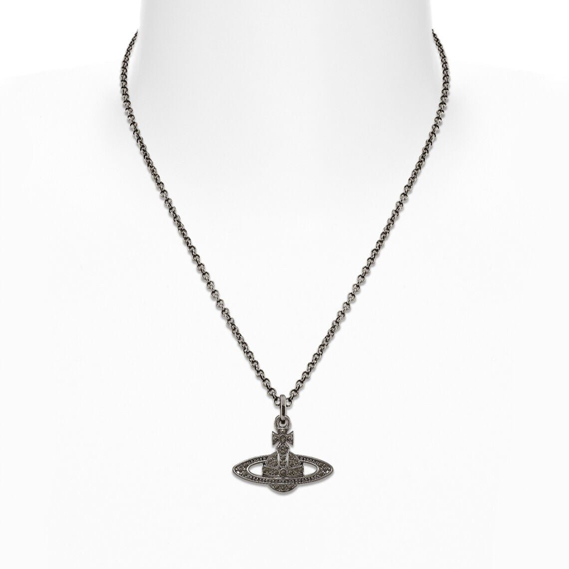 Vivienne Westwood Mini Bas Relief PendantJewelleryVivienne WestwoodDPUS Designer Outlet8053195400812Platinum/Violet CrystalVivienne Westwood Mini Bas Relief Pendant