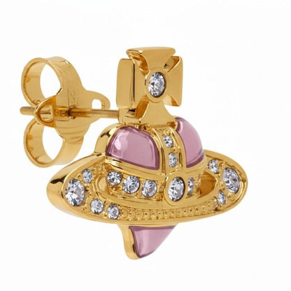Vivienne Westwood New Diamante Heart Earrings in Gold / Light Gold Quartz Crystal / FuchsJewelleryVivienne WestwoodDPUS Designer Outlet8053195230280Vivienne Westwood New Diamante Heart Earrings in Gold / Light Gold Quartz Crystal / Fuchs