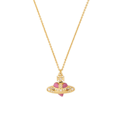 Vivienne Westwood New Diamante Heart Pendant in Gold / Light Gold Quartz Crystal / FuchsJewelleryVivienne WestwoodDPUS Designer Outlet8053195230228Vivienne Westwood New Diamante Heart Pendant in Gold / Light Gold Quartz Crystal / Fuchs