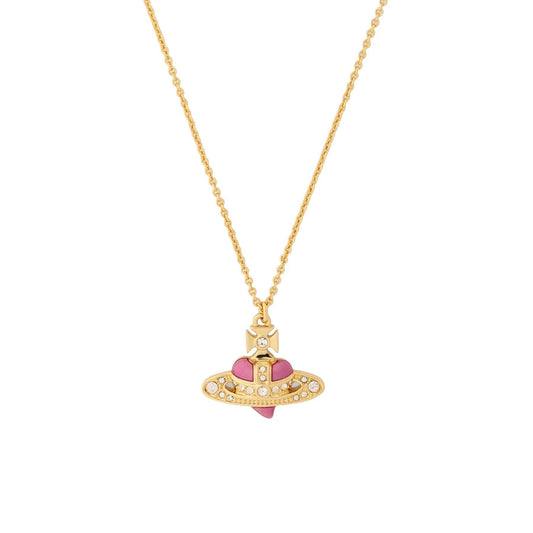 Vivienne Westwood New Diamante Heart Pendant in Gold / Light Gold Quartz Crystal / FuchsJewelleryVivienne WestwoodDPUS Designer Outlet8053195230228Vivienne Westwood New Diamante Heart Pendant in Gold / Light Gold Quartz Crystal / Fuchs