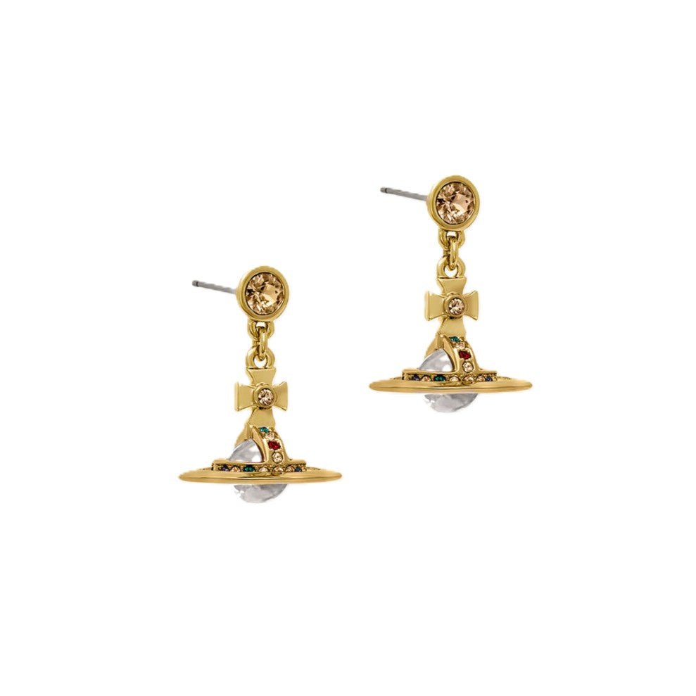 Vivienne Westwood New Petite Orb EarringsJewelleryVivienne WestwoodDPUS Designer Outlet8050568220503GoldVivienne Westwood New Petite Orb Earrings