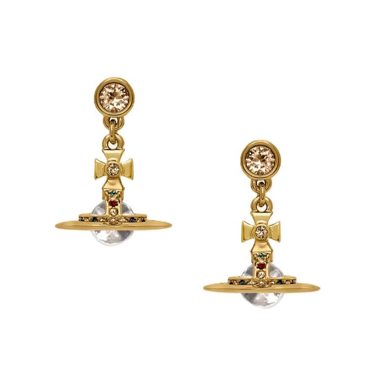 Vivienne Westwood New Petite Orb EarringsJewelleryVivienne WestwoodDPUS Designer Outlet8050568220503GoldVivienne Westwood New Petite Orb Earrings