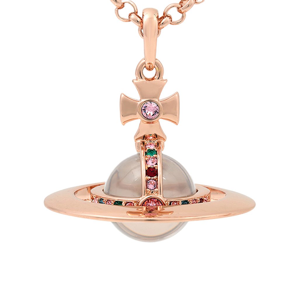Vivienne Westwood New Petite Orb PendantJewelleryVivienne WestwoodDPUS Designer Outlet8050568222187Pink GoldVivienne Westwood New Petite Orb Pendant