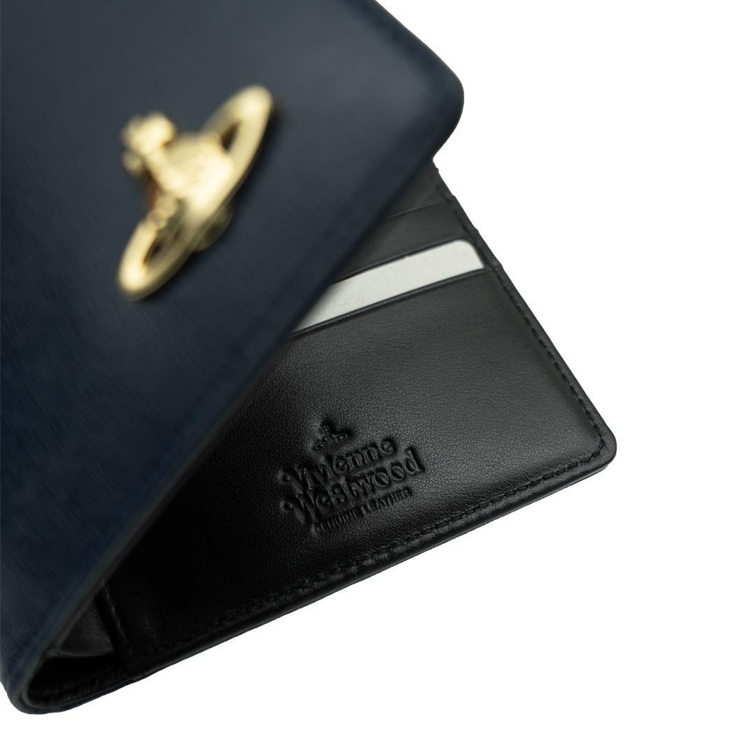 Vivienne Westwood Orb Bifold Wallet in Navy & BlackAccessoriesDPUS Designer OutletDPUS Designer Outlet8050568839187Vivienne Westwood Orb Bifold Wallet in Navy & Black