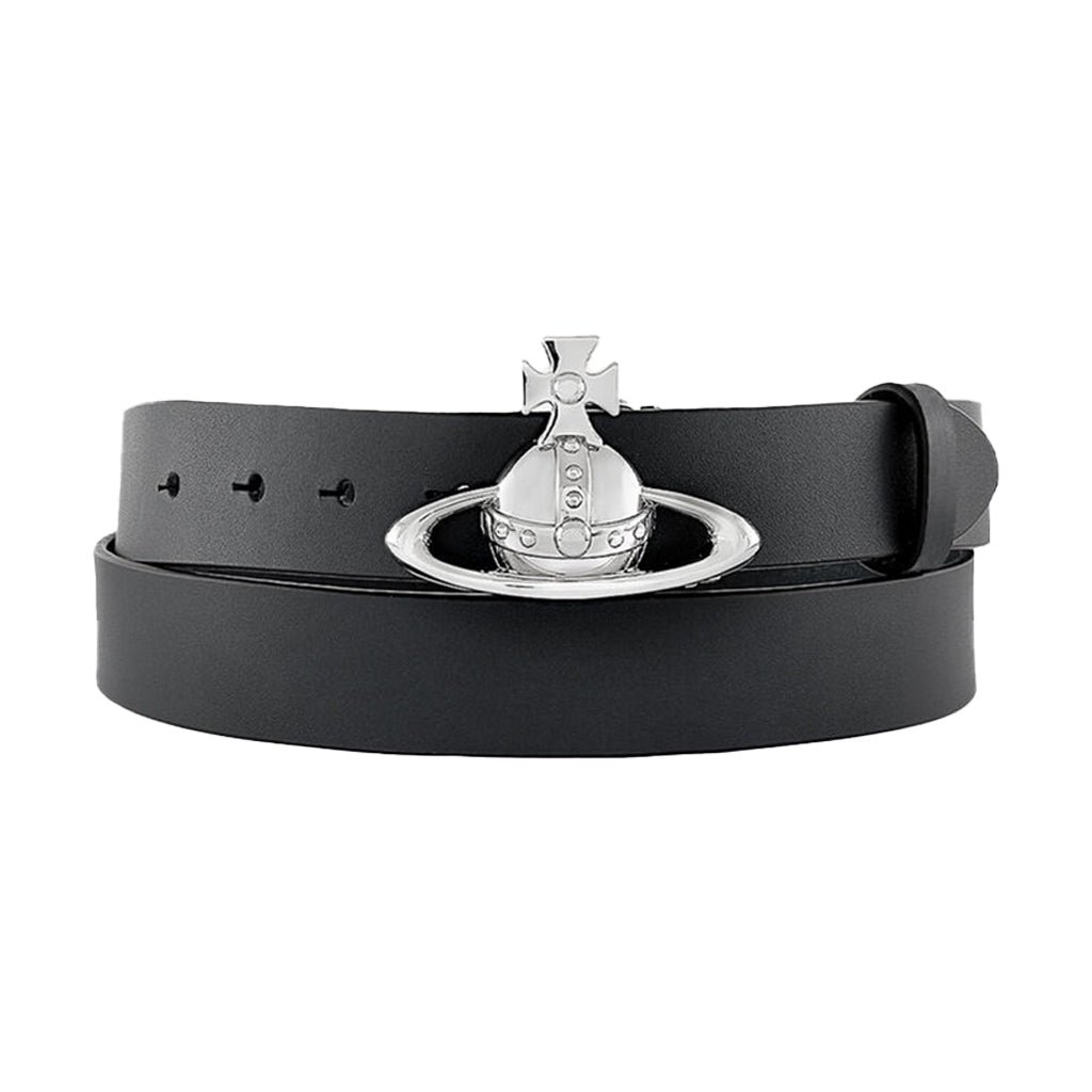 [Vivienne Westwood] Orb Buckle Belt/SilverBeltsVivienne WestwoodDPUS Designer Outlet8053195380220Black SuedeS/M[Vivienne Westwood] Orb Buckle Belt/Silver