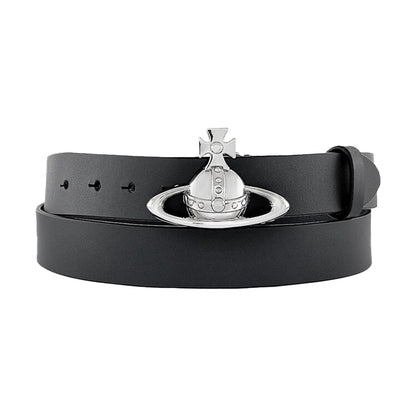 [Vivienne Westwood] Orb Buckle Belt/SilverBeltsVivienne WestwoodDPUS Designer Outlet8053195380220Black SuedeS/M[Vivienne Westwood] Orb Buckle Belt/Silver