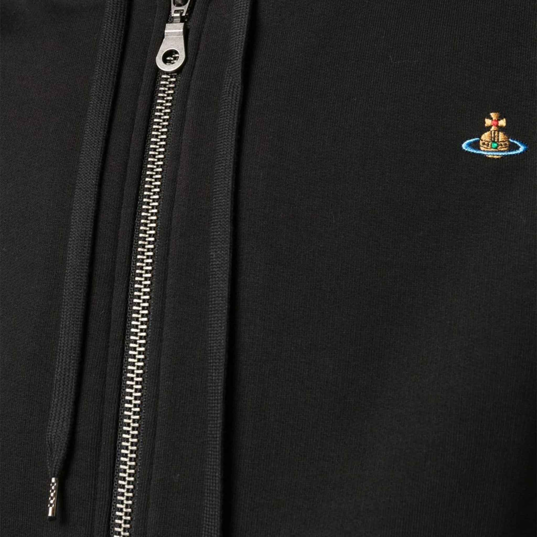 Vivienne Westwood Orb Logo Rugged Zip Oversize Hoodie in BlackHoodiesVivienne WestwoodDPUSXXSVivienne Westwood Orb Logo Rugged Zip Oversize Hoodie in Black