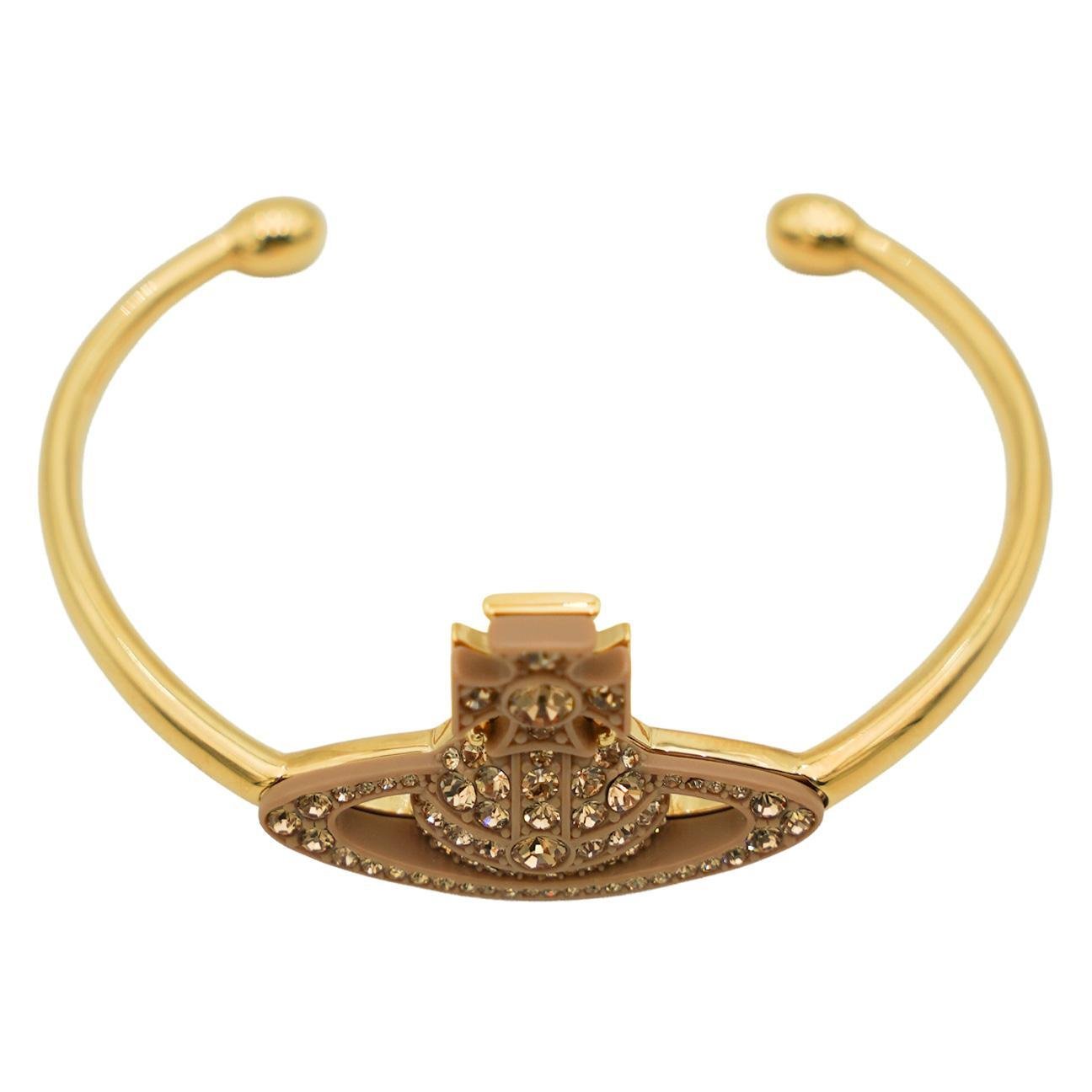 Vivienne Westwood Pop Orb Bangle in Gold/Light Colorado Topaz Crystal/LightJewelleryVivienne WestwoodDPUS Designer OutletVivienne Westwood Pop Orb Bangle in Gold/Light Colorado Topaz Crystal/Light