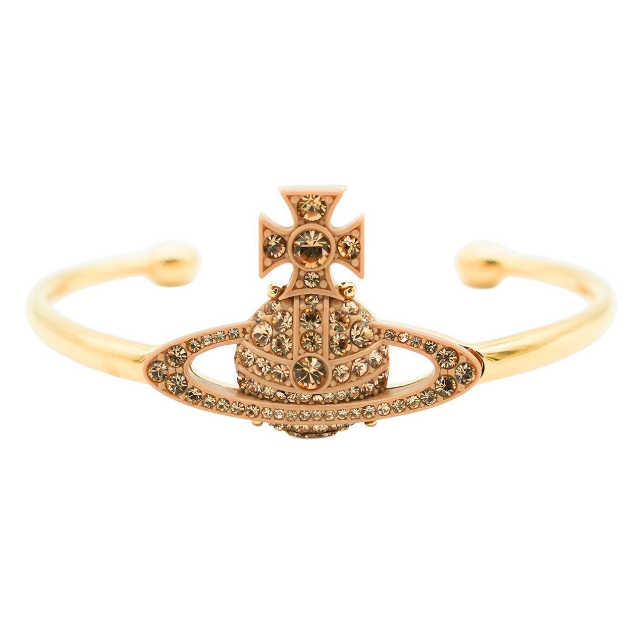 Vivienne Westwood Pop Orb Bangle in Gold/Light Colorado Topaz Crystal/LightJewelleryVivienne WestwoodDPUS Designer OutletVivienne Westwood Pop Orb Bangle in Gold/Light Colorado Topaz Crystal/Light