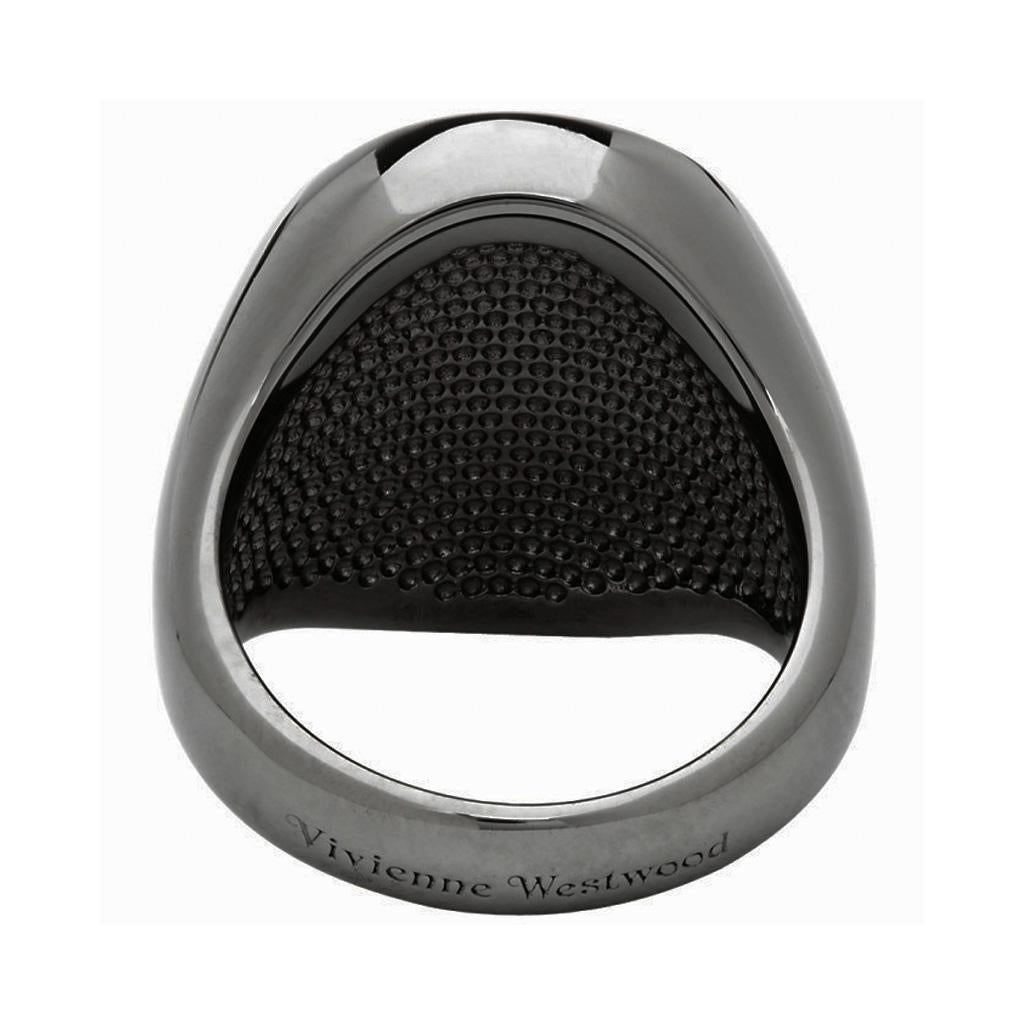 Vivienne Westwood Seal Ring in Ruthenium (925)