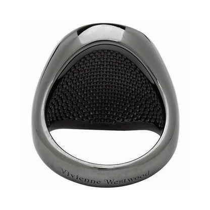 Vivienne Westwood Seal Ring in Ruthenium (925)