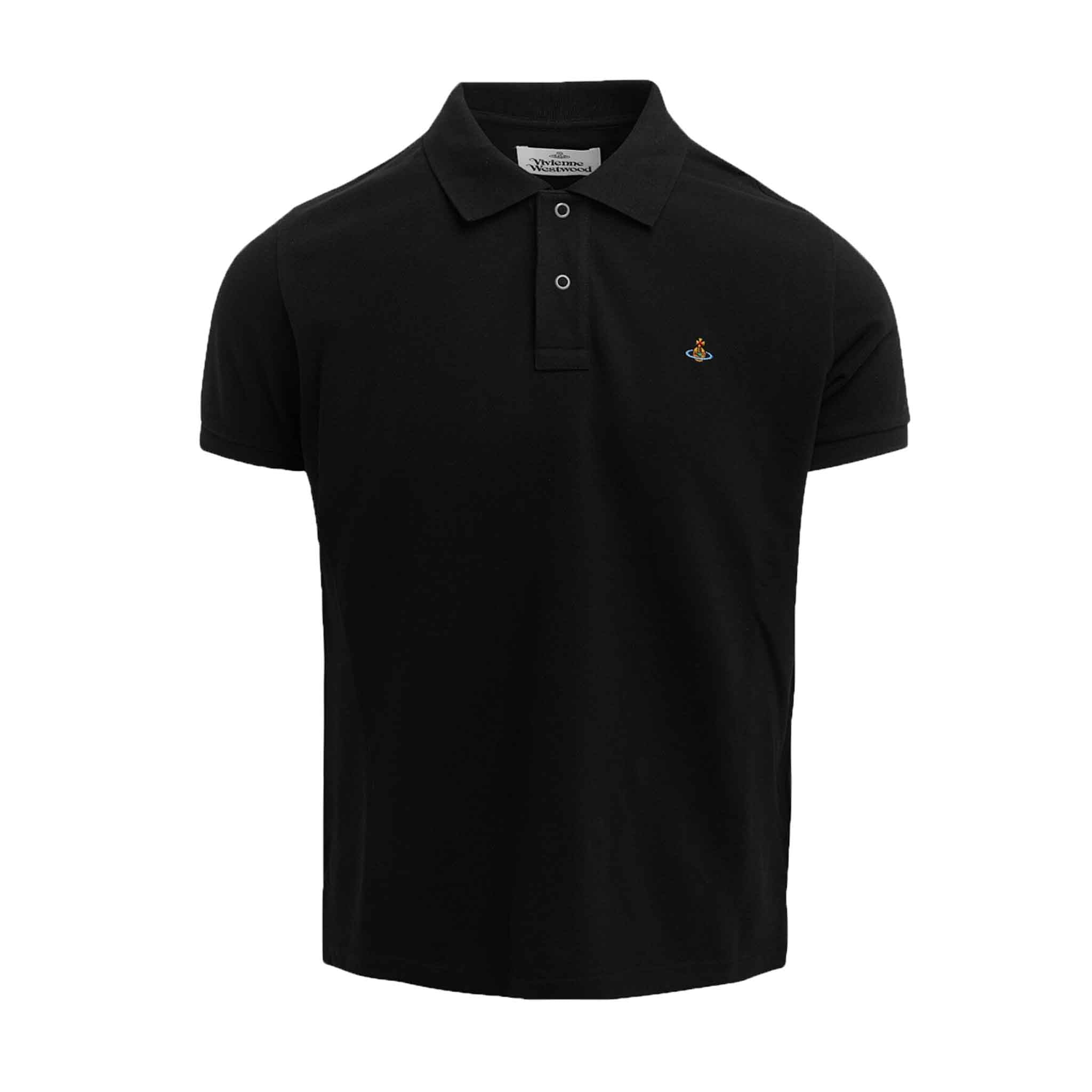 Vivienne Westwood Short Sleeve Polo in BlackPolosVivienne WestwoodDPUSXSVivienne Westwood Short Sleeve Polo in Black