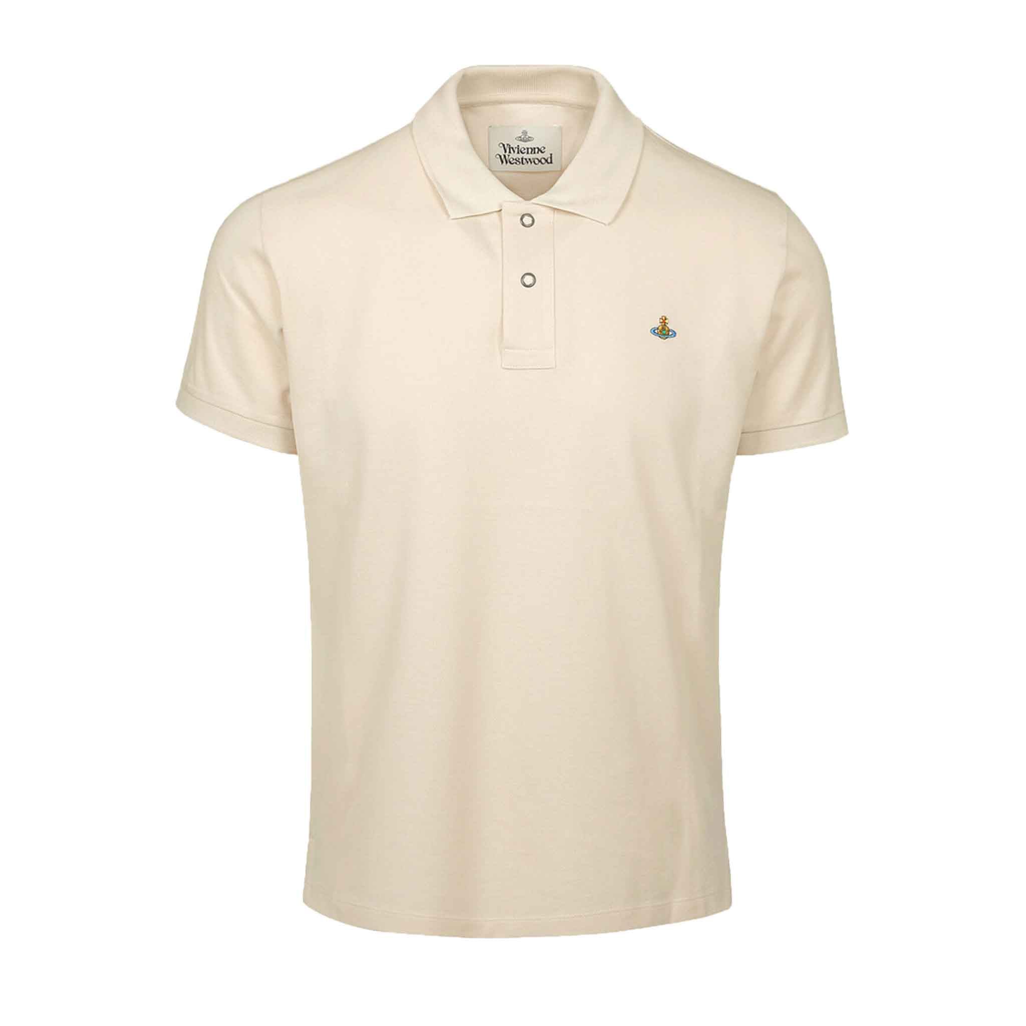 Vivienne Westwood Short Sleeve Polo in CreamPolosVivienne WestwoodDPUSXSVivienne Westwood Short Sleeve Polo in Cream