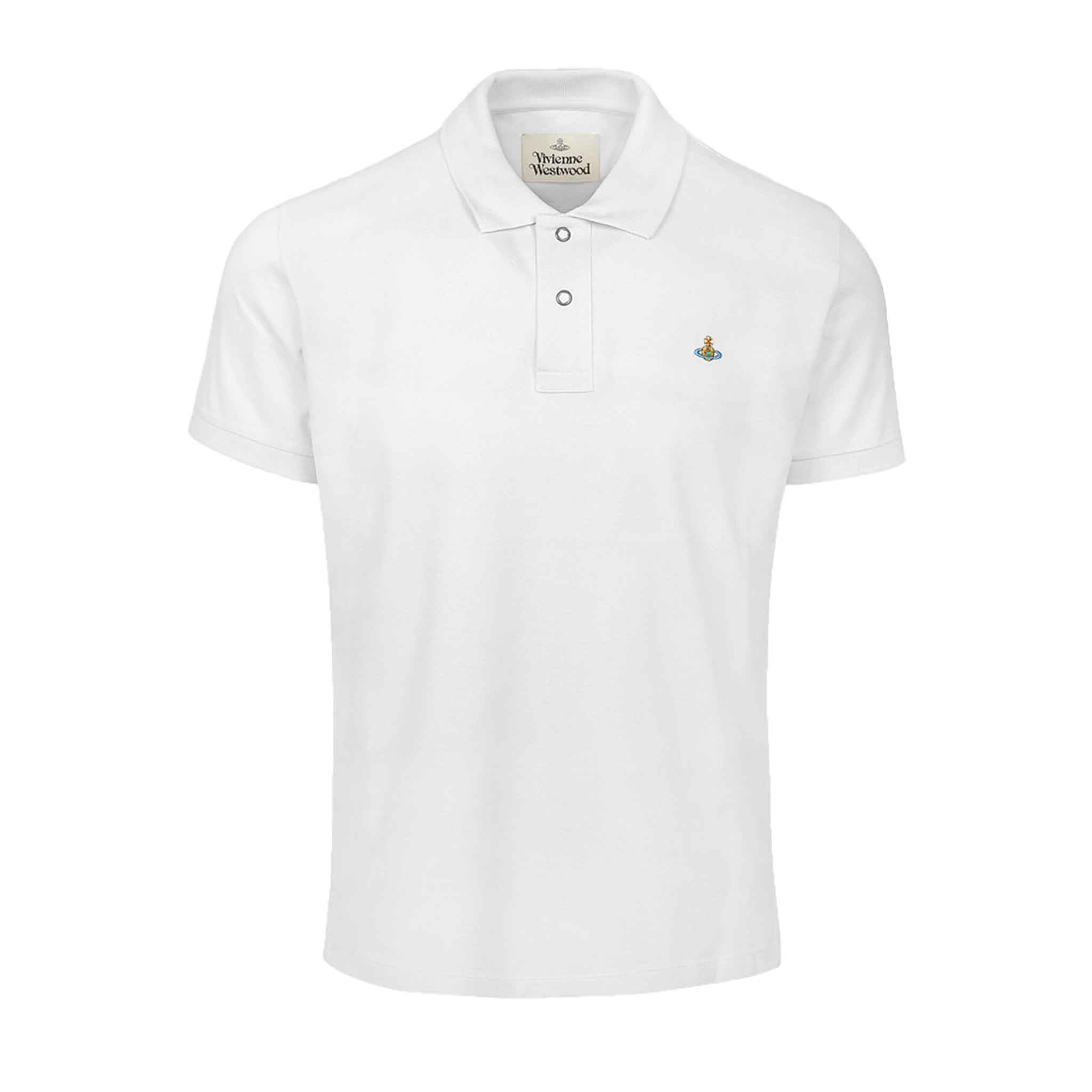 Vivienne Westwood Short Sleeve Polo in WhitePolosVivienne WestwoodDPUSXSVivienne Westwood Short Sleeve Polo in White