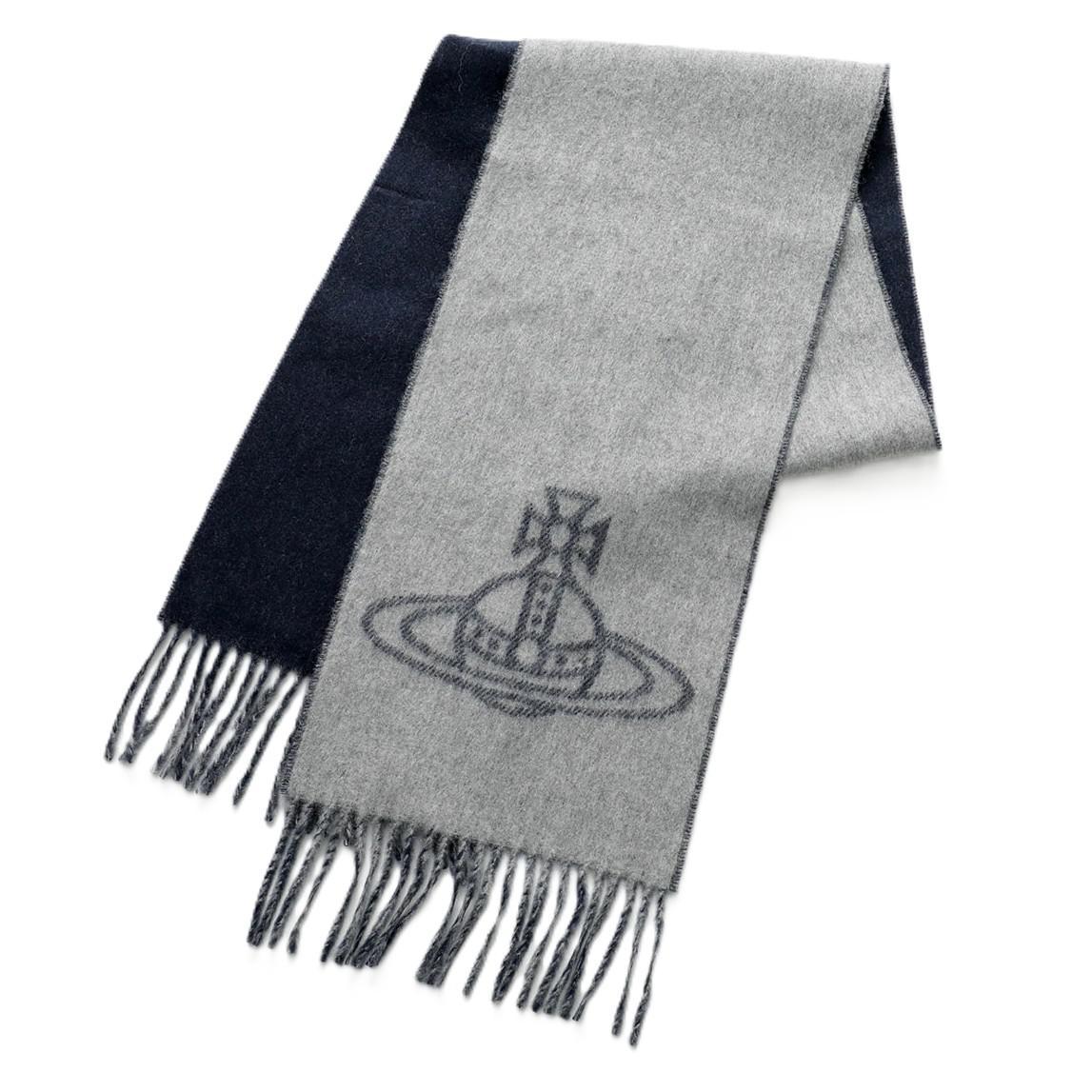 Vivienne Westwood Single Orb Double Face Scarf in BlackScarvesVivienne WestwoodDPUS Designer Outlet8053195325917Vivienne Westwood Single Orb Double Face Scarf in Black