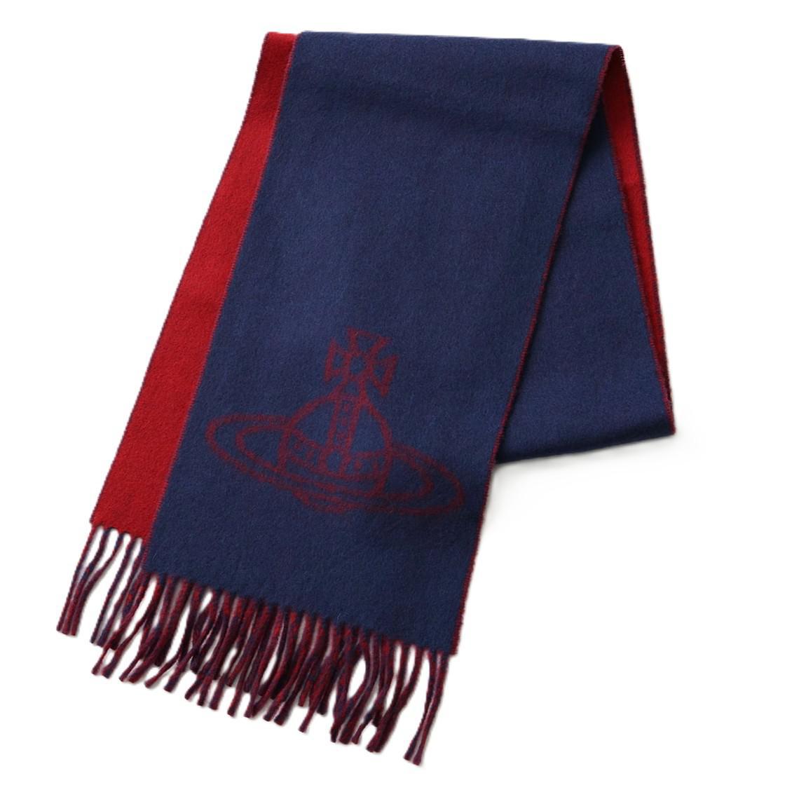 Vivienne Westwood Single Orb Double Face Scarf in Indigo BlueScarvesVivienne WestwoodDPUS Designer Outlet8053195325894Vivienne Westwood Single Orb Double Face Scarf in Indigo Blue