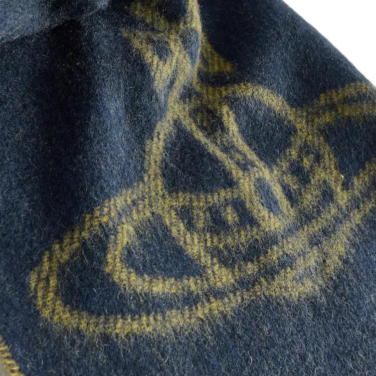 Vivienne Westwood Single Orb Double Face Scarf in Navy BlueScarvesVivienne WestwoodDPUS Designer Outlet8053195325900Vivienne Westwood Single Orb Double Face Scarf in Navy Blue
