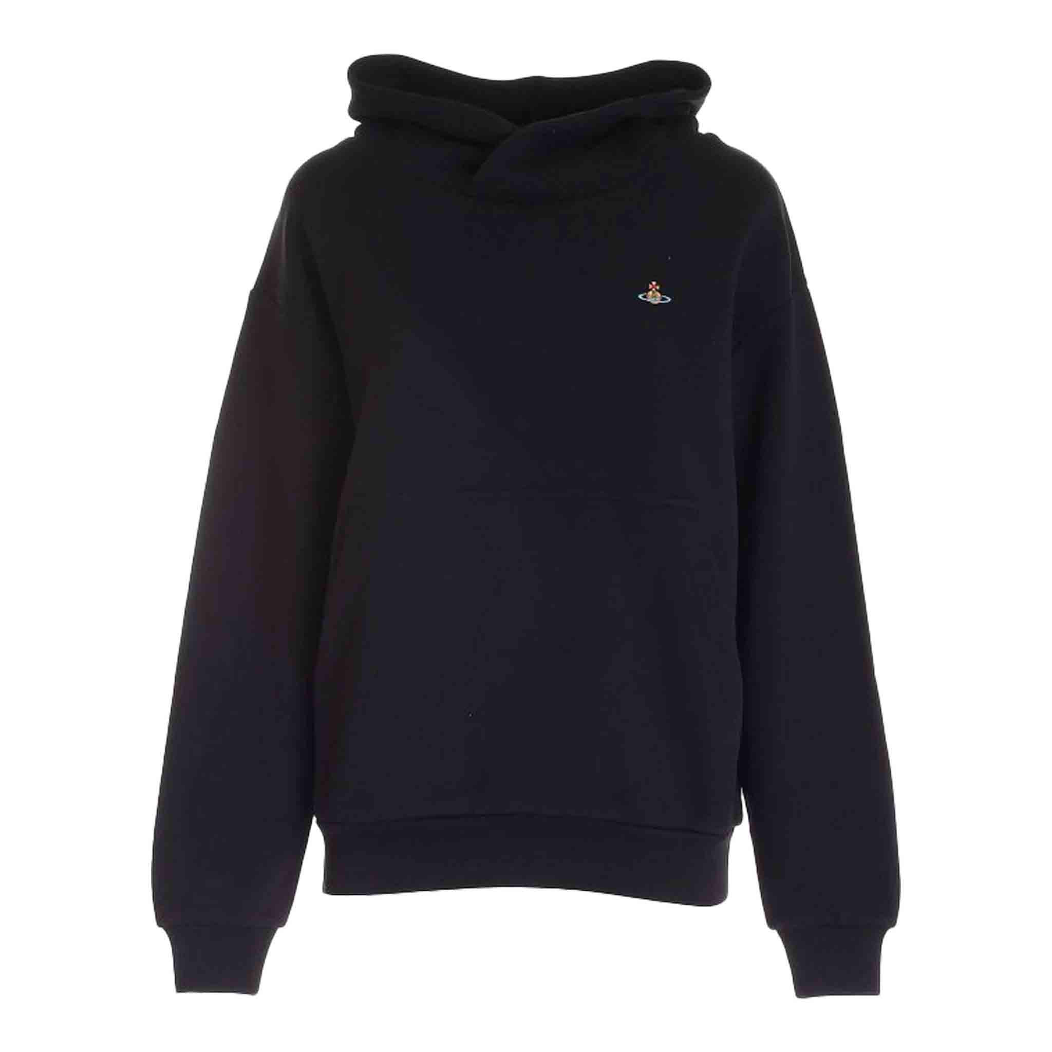 Vivienne Westwood Small Orb Pullover Hoodie in Black