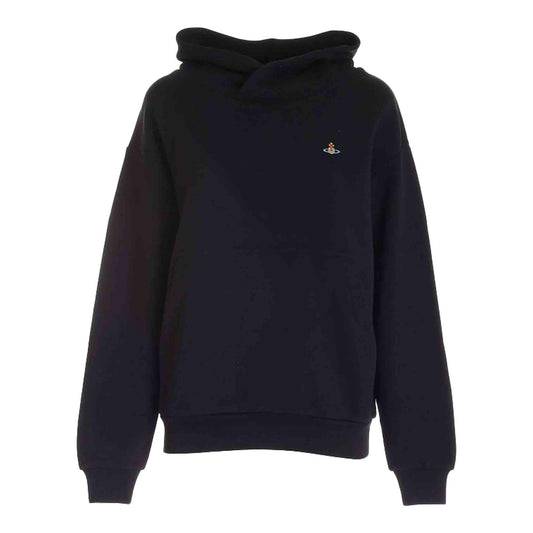 Vivienne Westwood Small Orb Pullover Hoodie in Black