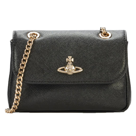 Vivienne Westwood Small Purse Chain in Black 3D Orb
